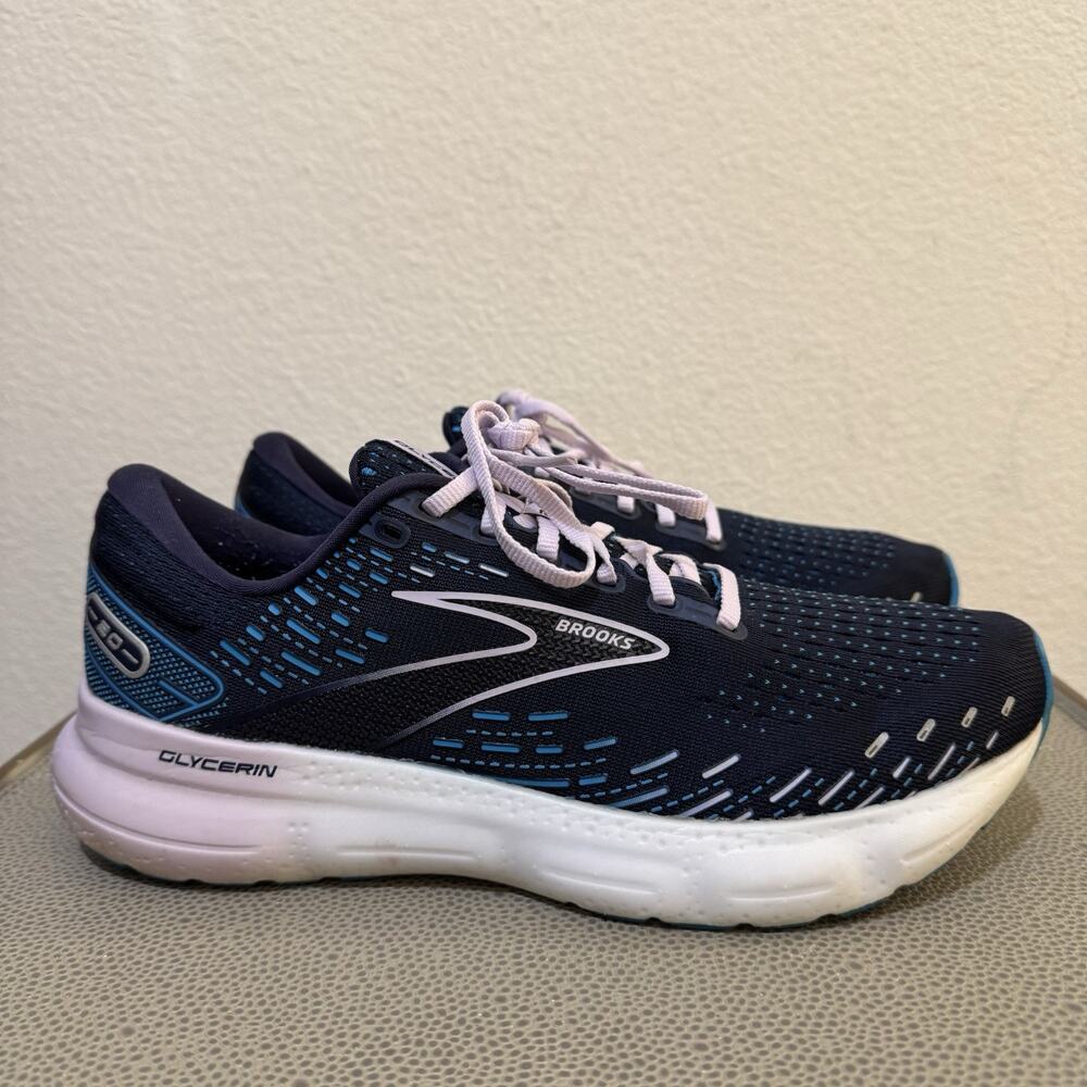 Brooks Glycerin 20 Shoes Womens Size 11 B Blue Running Sneakers DNA Loft